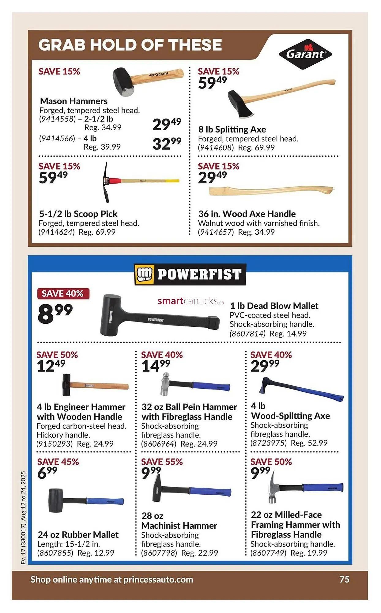 Princess Auto flyer from August 12 to August 24 2025 - flyer page 81