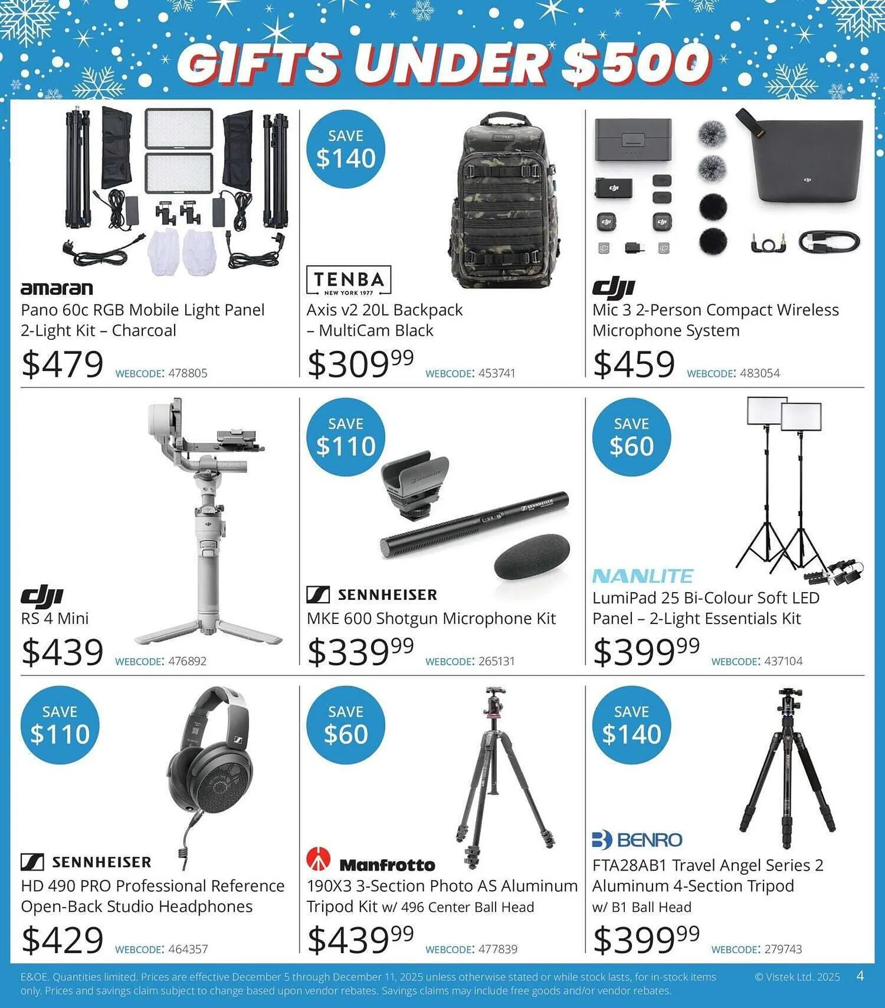 Vistek flyer from December 5 to December 25 2025 - flyer page 4