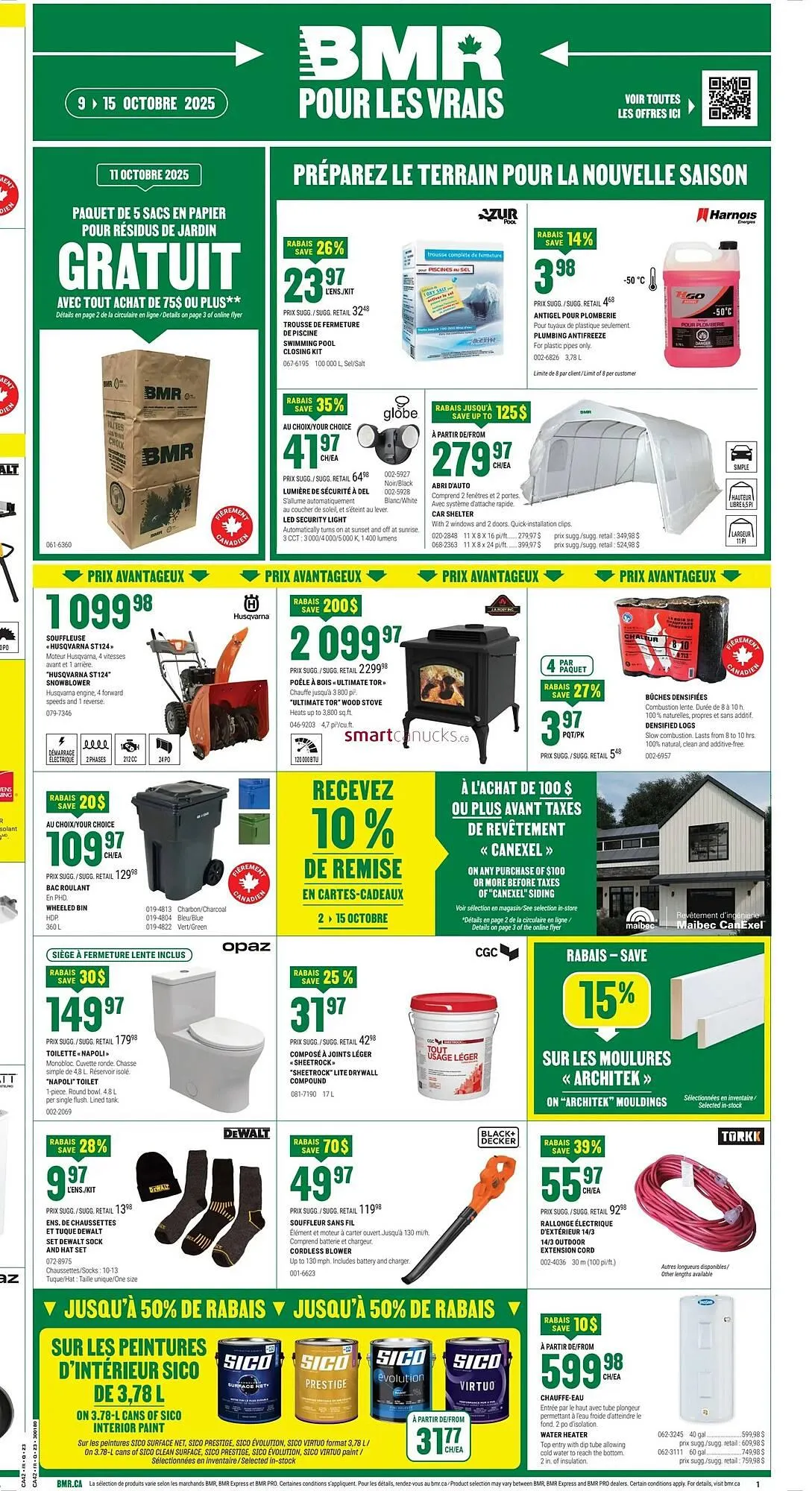 BMR flyer from October 9 to October 15 2025 - flyer page 1