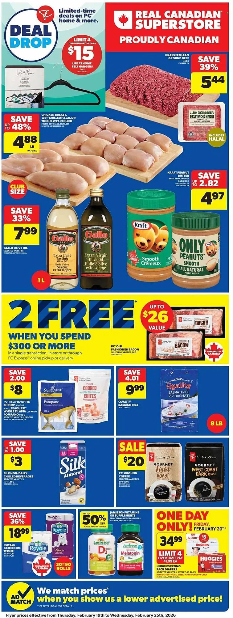 Real Canadian Superstore flyer from February 19 to February 25 2026 - flyer page 1