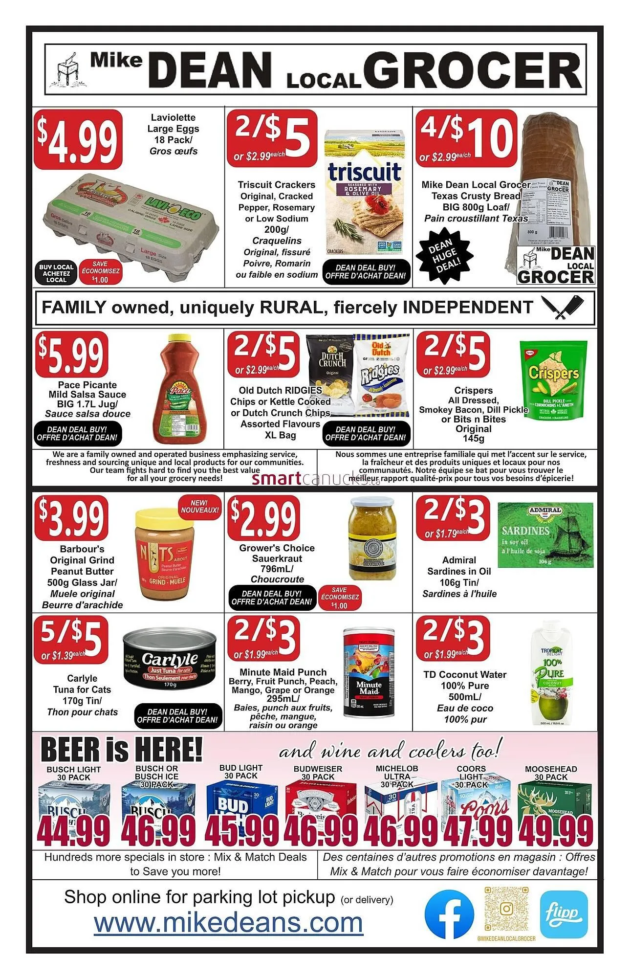 Mike Deans Super Food flyer - 1