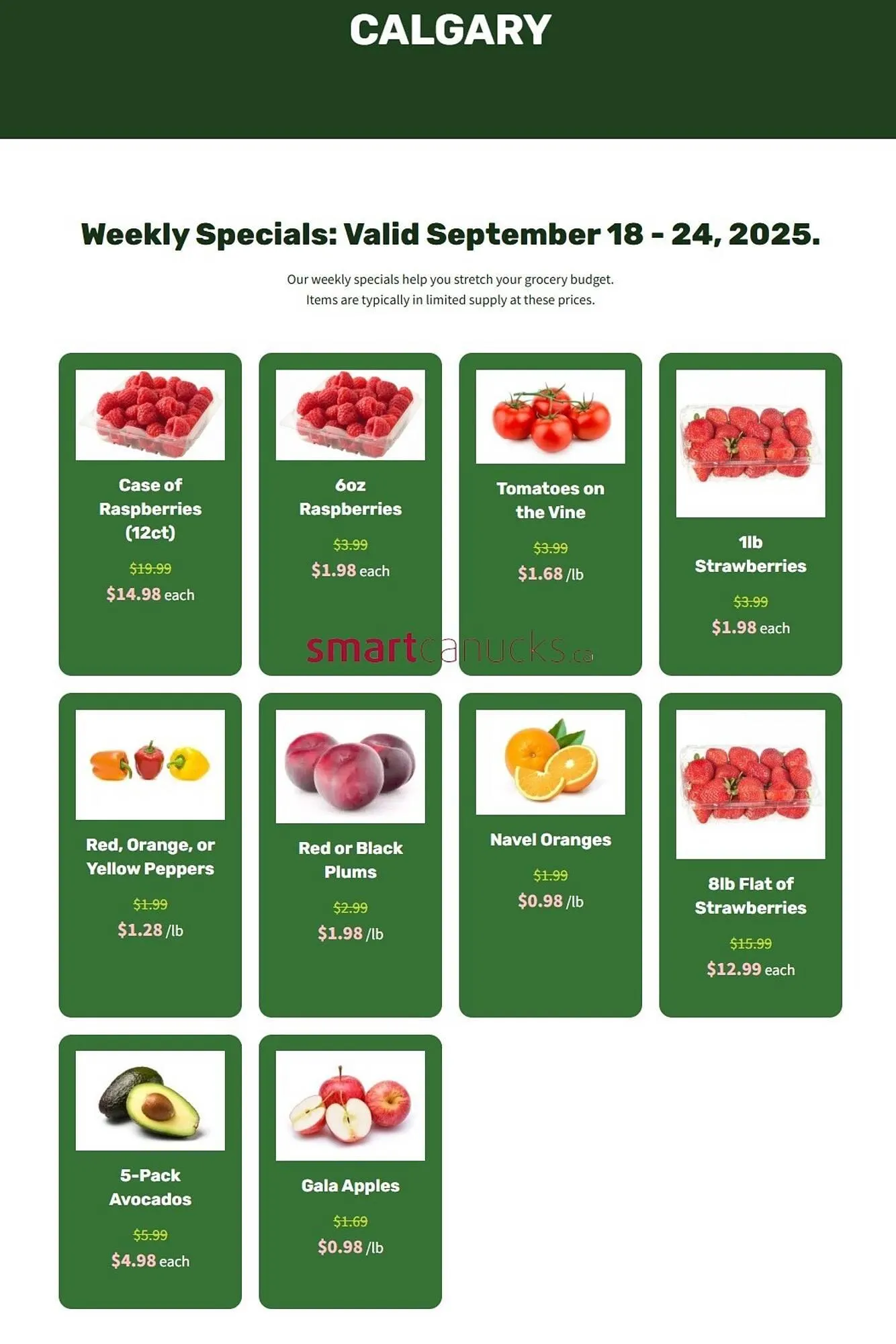 H&W Produce flyer from September 18 to September 24 2025 - flyer page 1