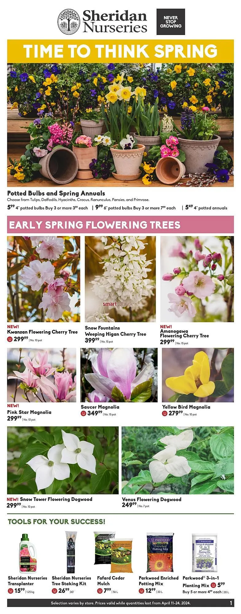 Sheridan Nurseries flyer - 1