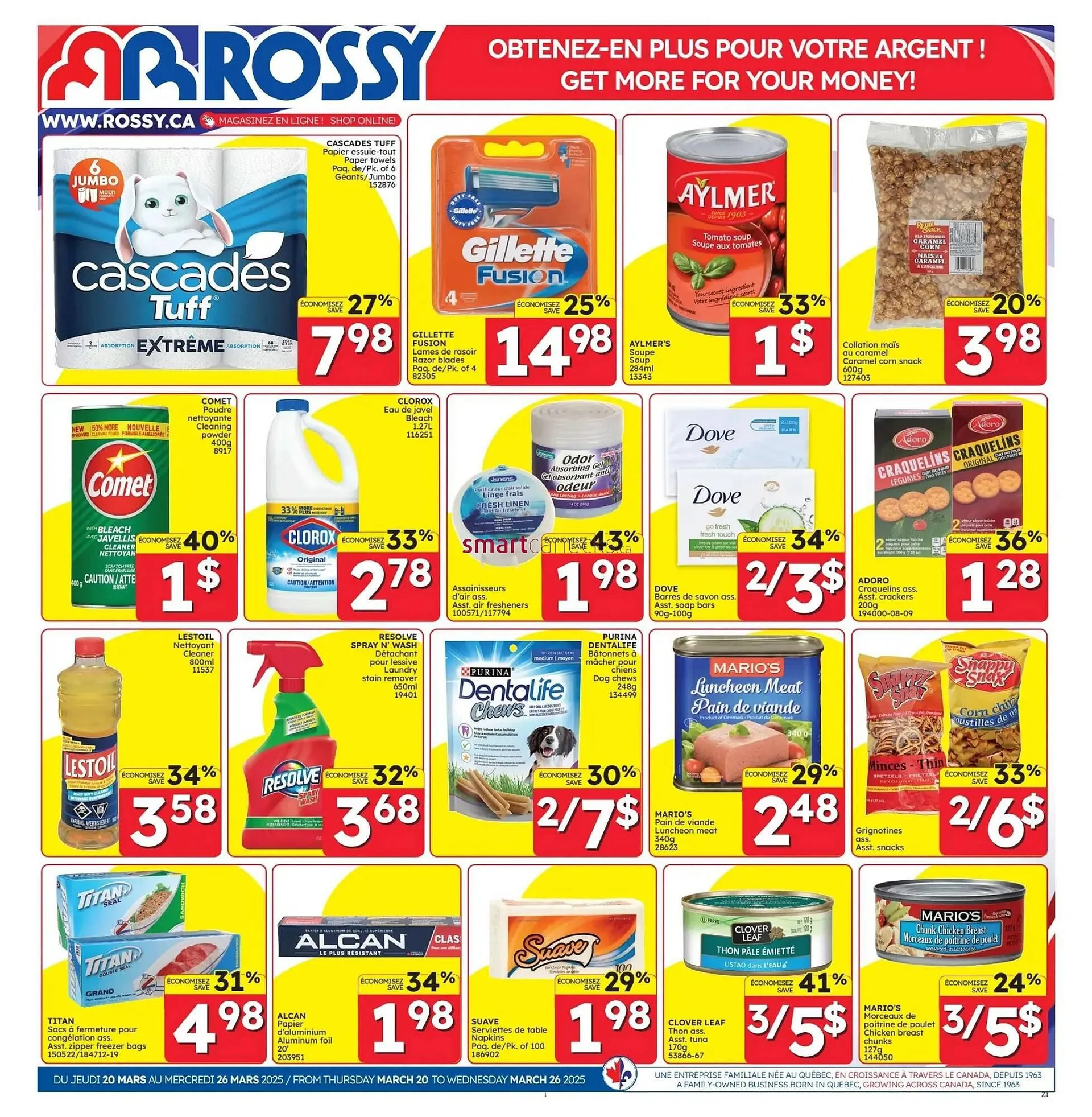 Rossy flyer from March 20 to March 26 2025 - flyer page 1
