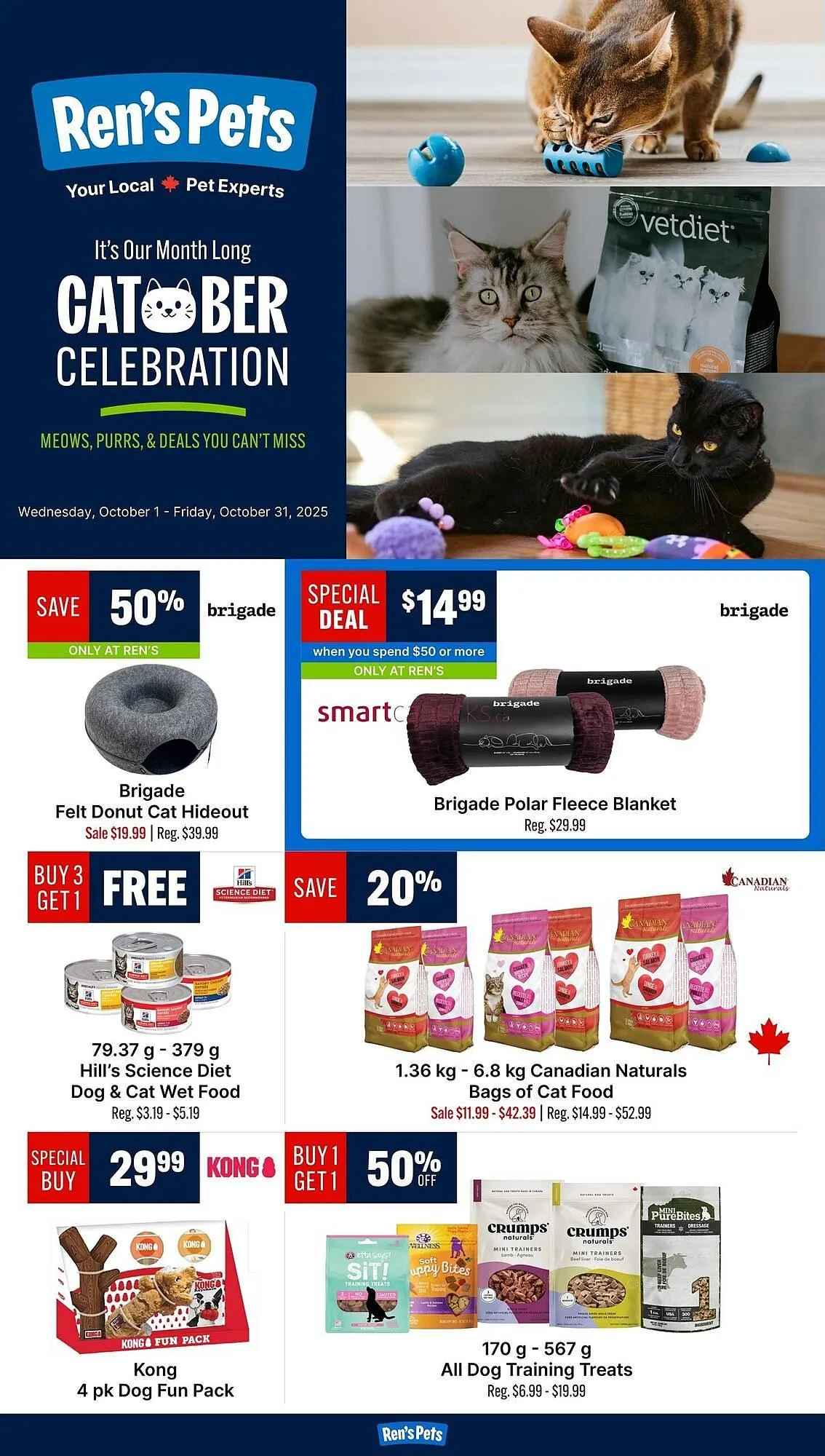 Ren’s Pets Depot flyer from October 2 to October 8 2025 - flyer page 1