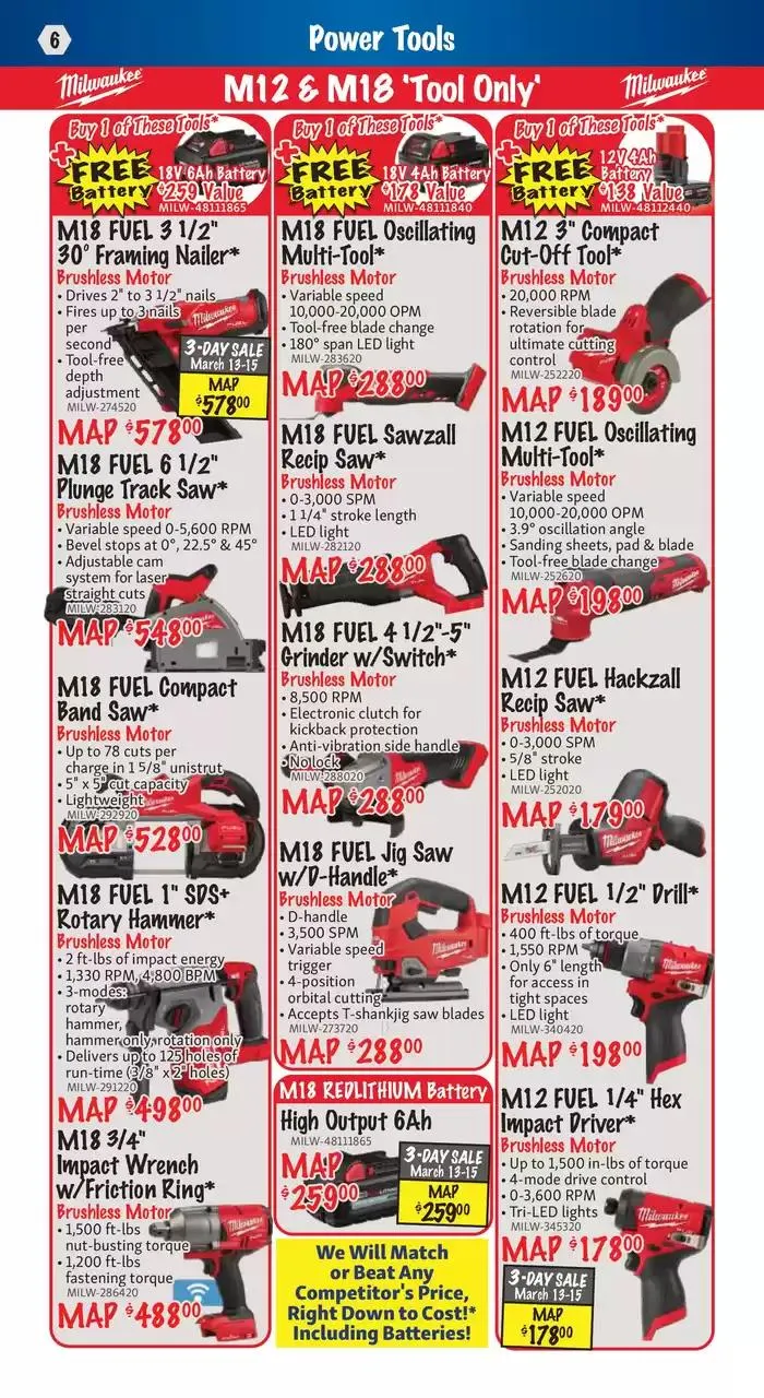 KMS Tools from March 13 to March 31 2025 - flyer page 6