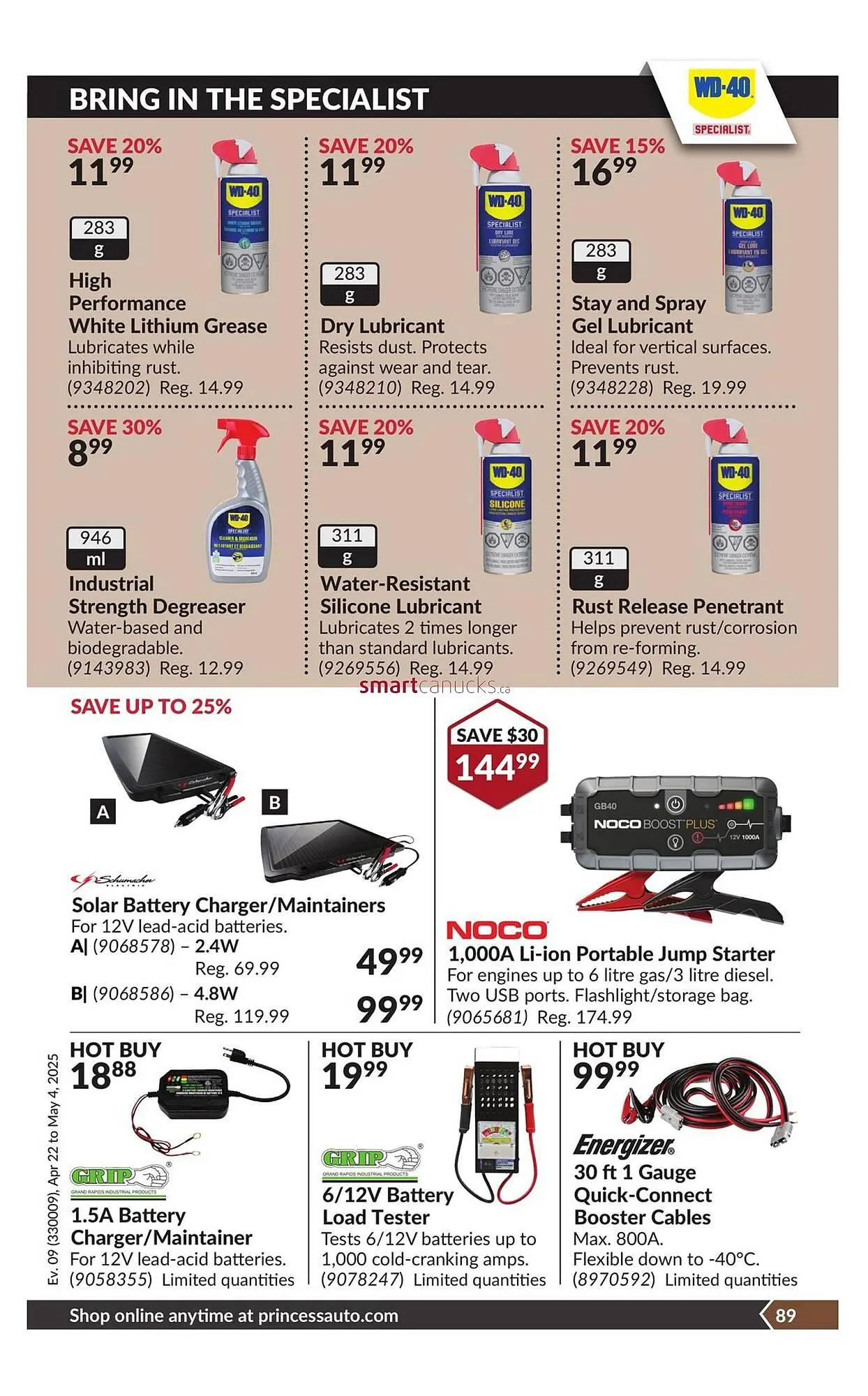 Princess Auto flyer from April 18 to April 24 2025 - flyer page 94