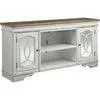 Realyn TV Stand - Chipped White