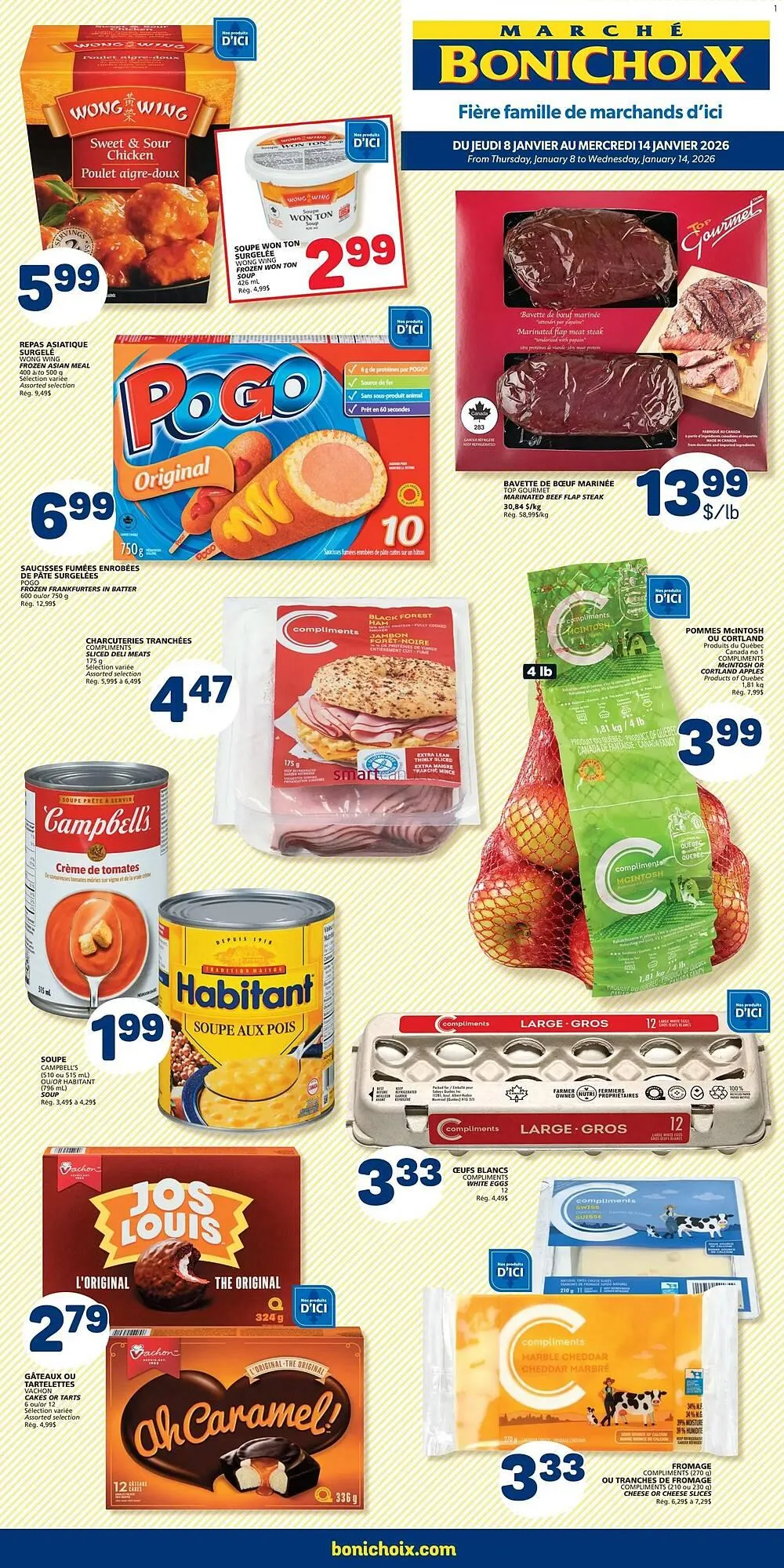 Marché Bonichoix flyer from January 8 to January 14 2026 - flyer page 1