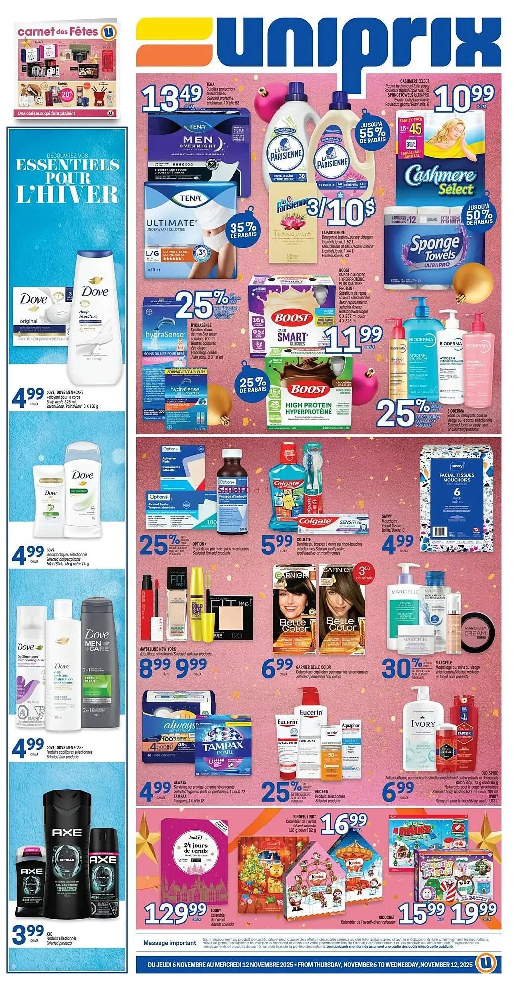 Uniprix flyer from November 6 to November 12 2025 - flyer page 1