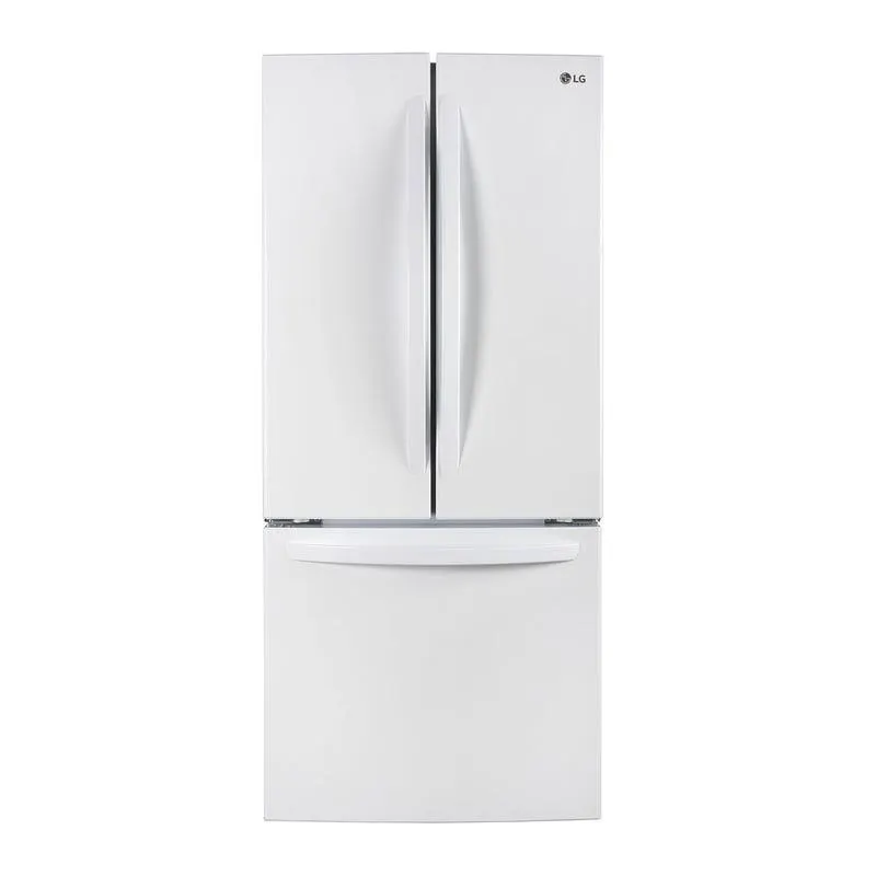LG Réfrigérateur 30 po 21,8 pi3 Blanc Congélateur en bas, Portes françaises - LRFNS2200W