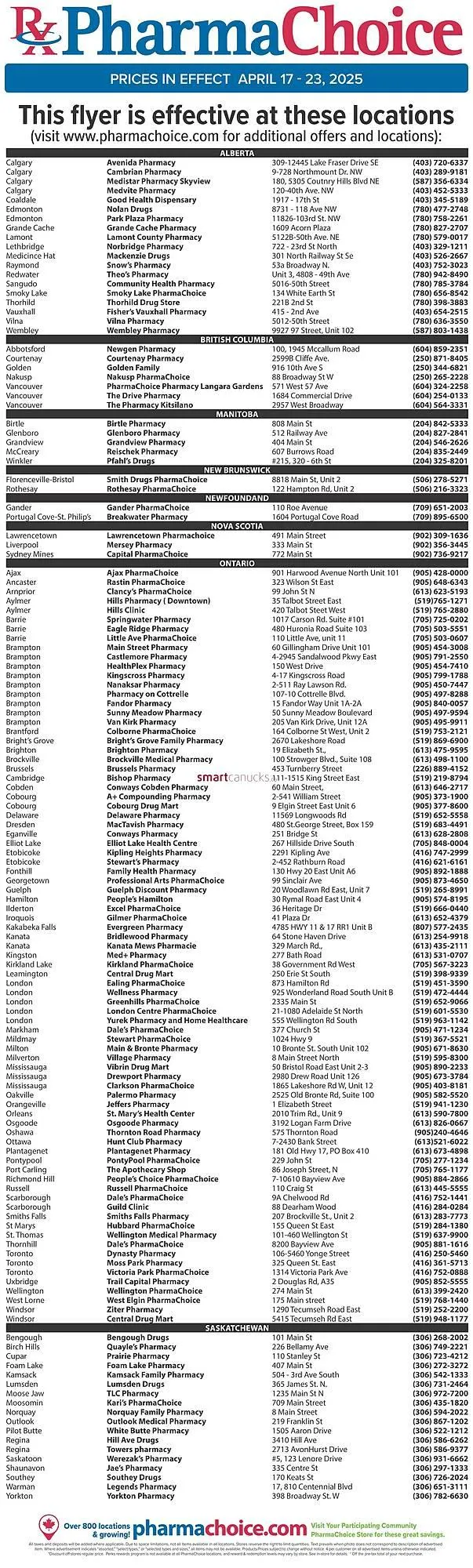PharmaChoice flyer from April 17 to April 23 2025 - flyer page 7