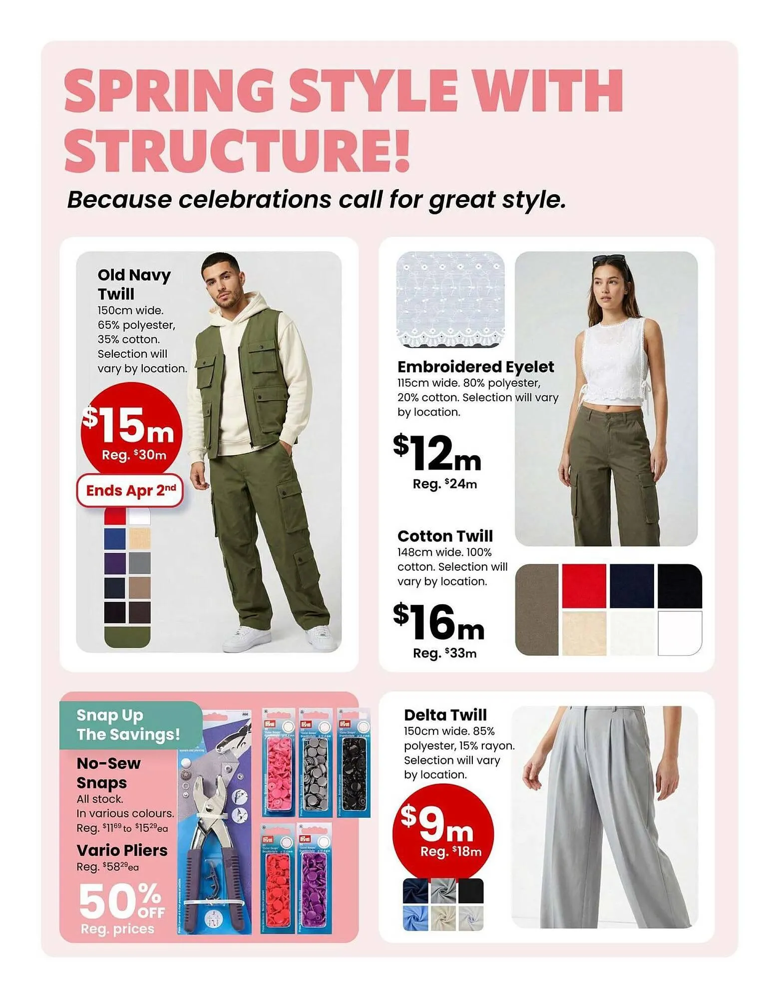 Fabricland flyer from March 2 to March 16 2026 - flyer page 12