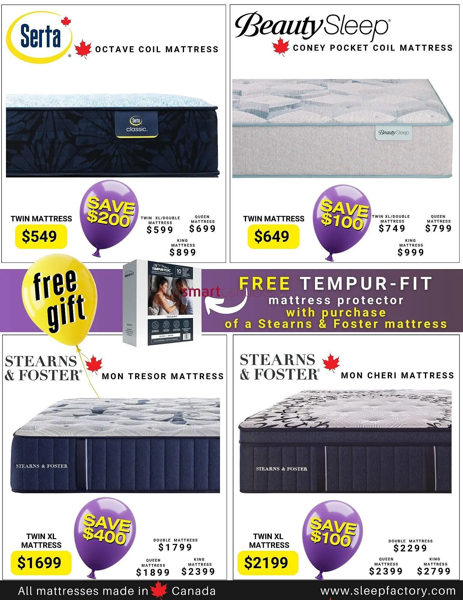 The Sleep Factory flyer from April 3 to April 30 2025 - flyer page 4