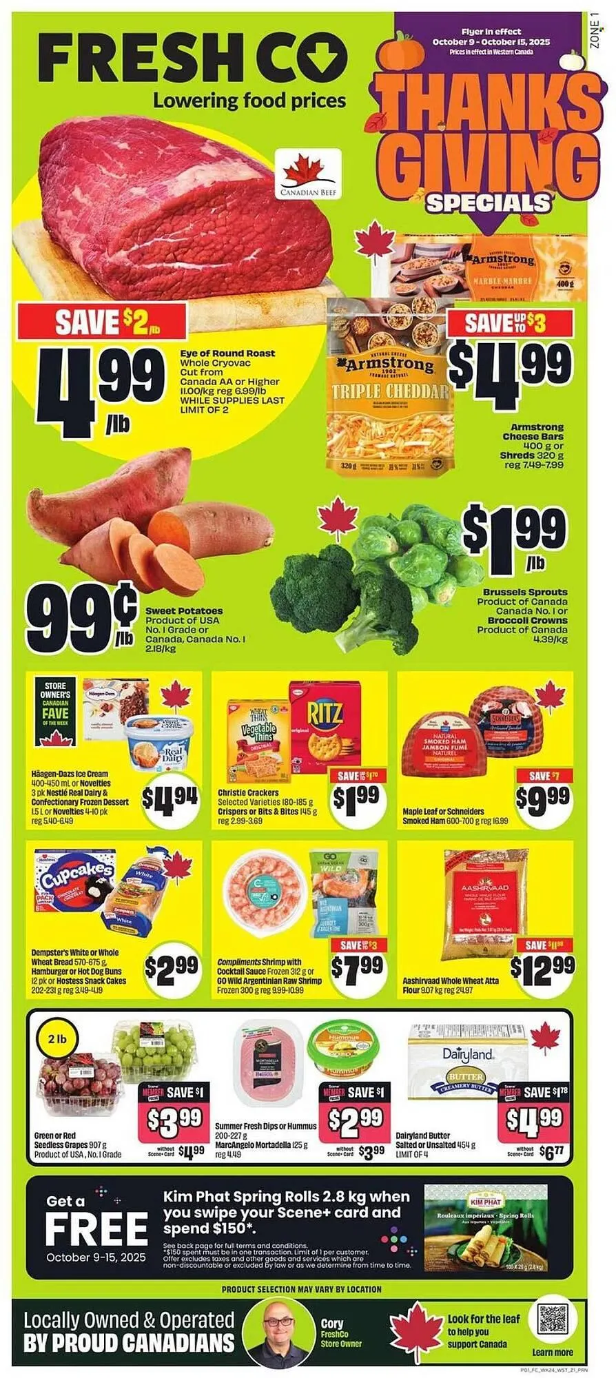 FreshCo flyer from October 9 to October 15 2025 - flyer page 1