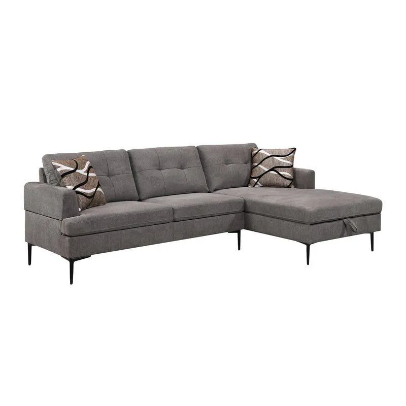 Sectionnel avec chaise longue à droite et rangement