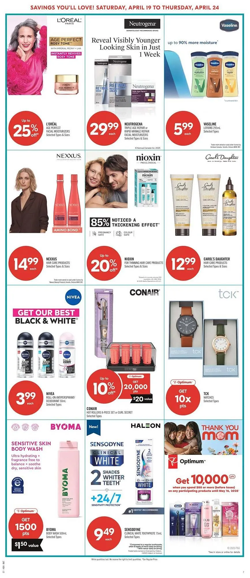 Shoppers Drug Mart flyer from April 19 to April 25 2025 - flyer page 14