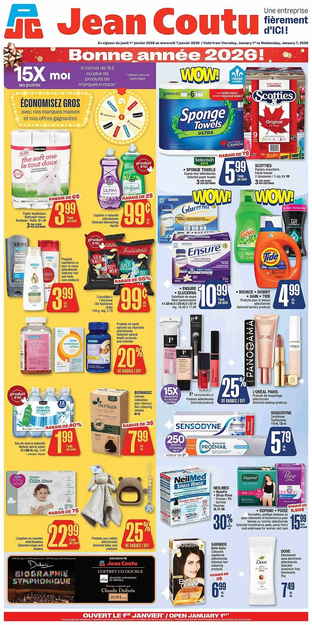 Jean Coutu flyer from January 1 to January 7 2026 - flyer page 1