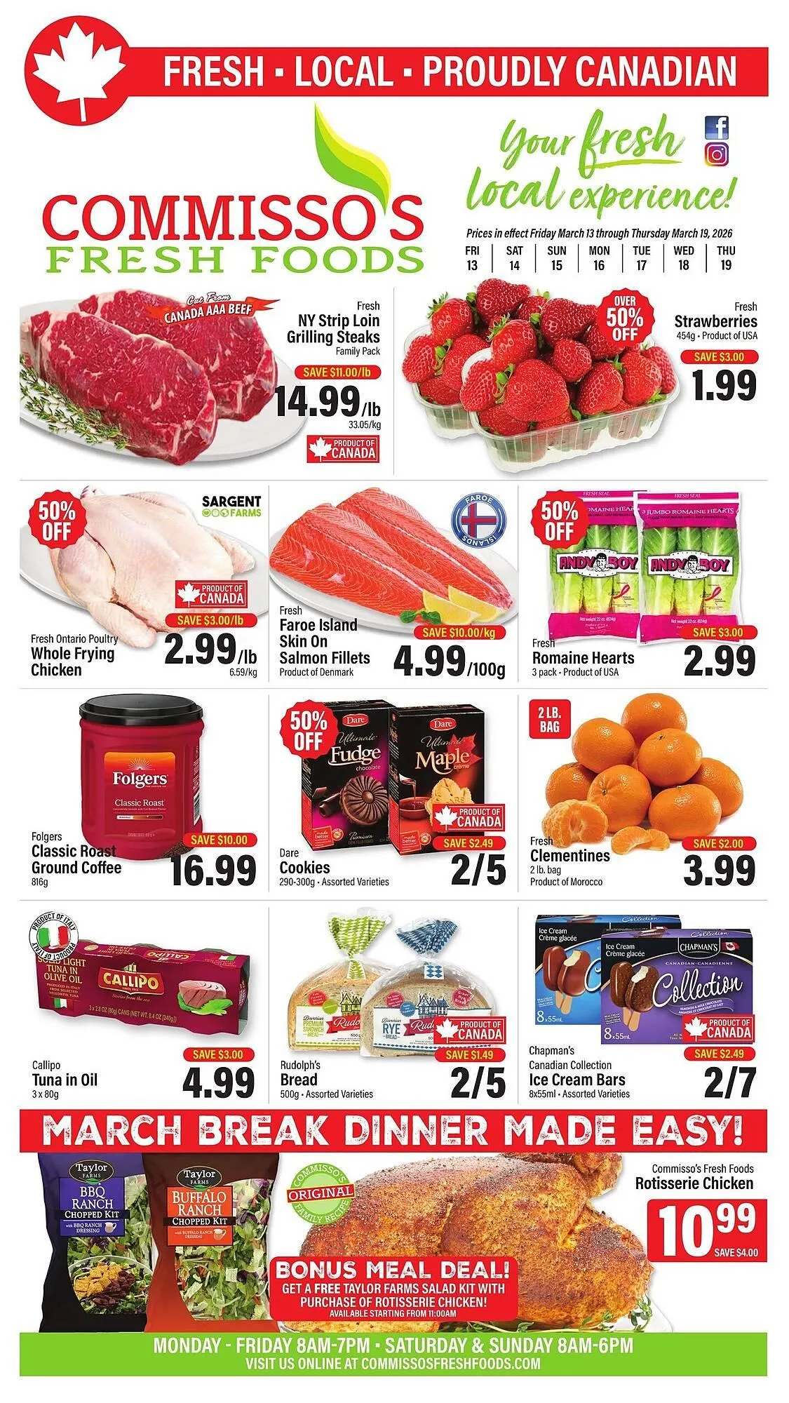 Commisso's Fresh Foods flyer from March 13 to March 19 2026 - flyer page 1