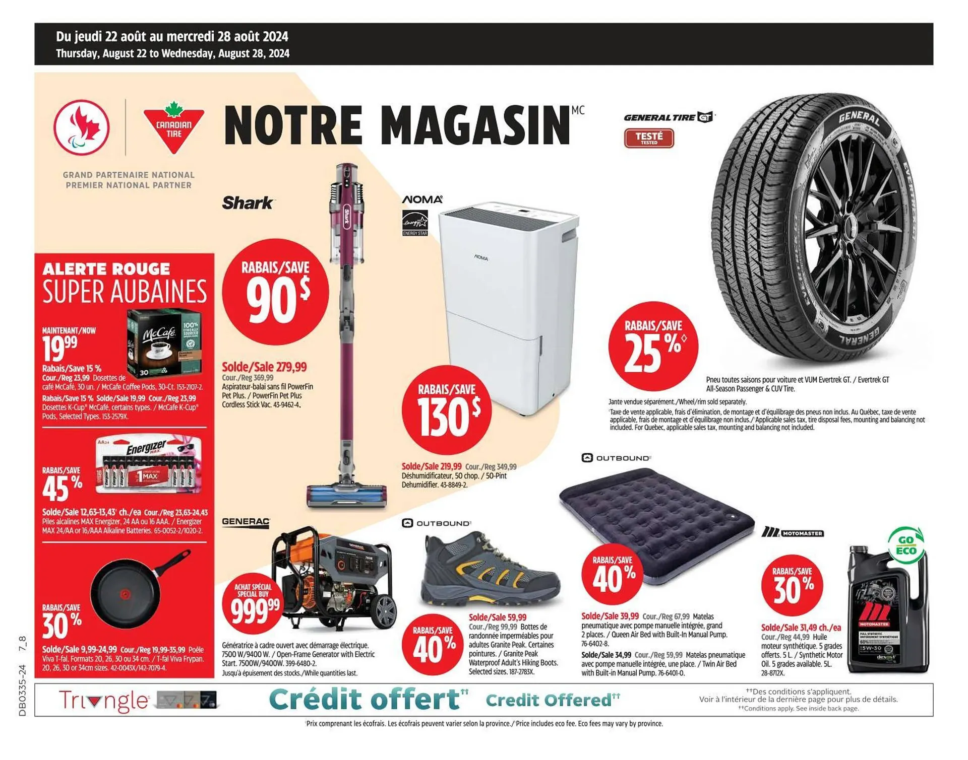 Canadian Tire flyer from August 22 to August 28 2024 - flyer page 1