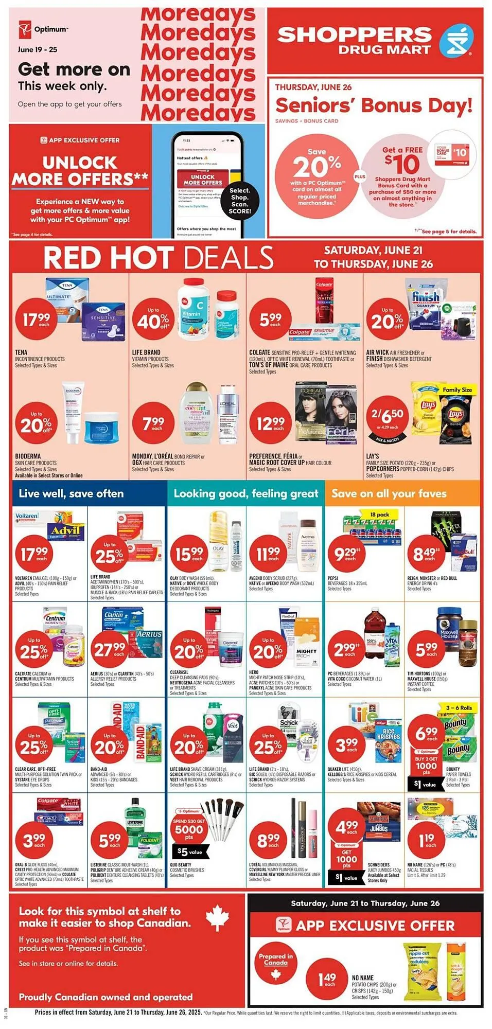 Shoppers Drug Mart flyer from June 19 to June 26 2025 - flyer page 1