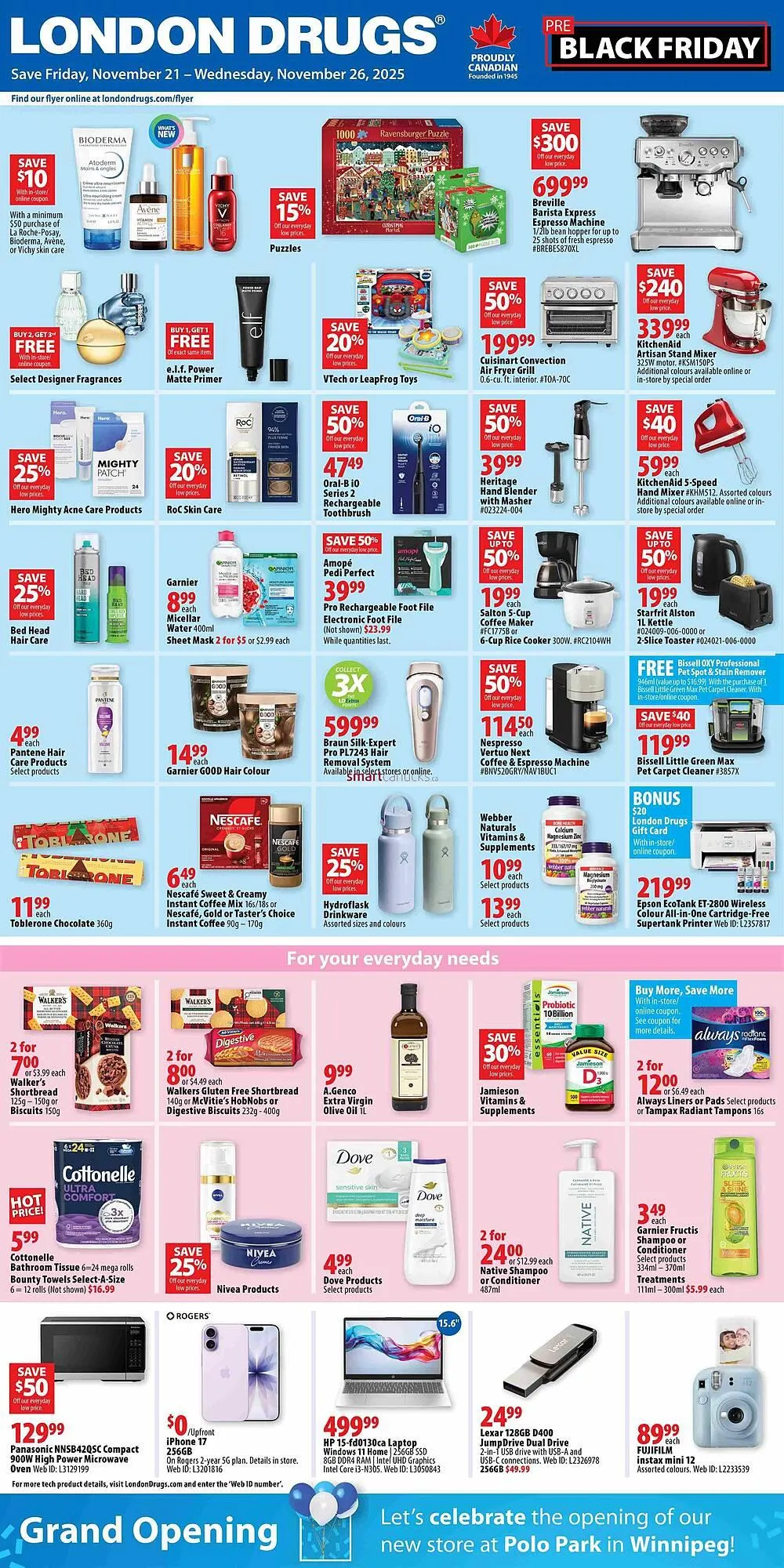 London Drugs flyer from November 20 to November 26 2025 - flyer page 1