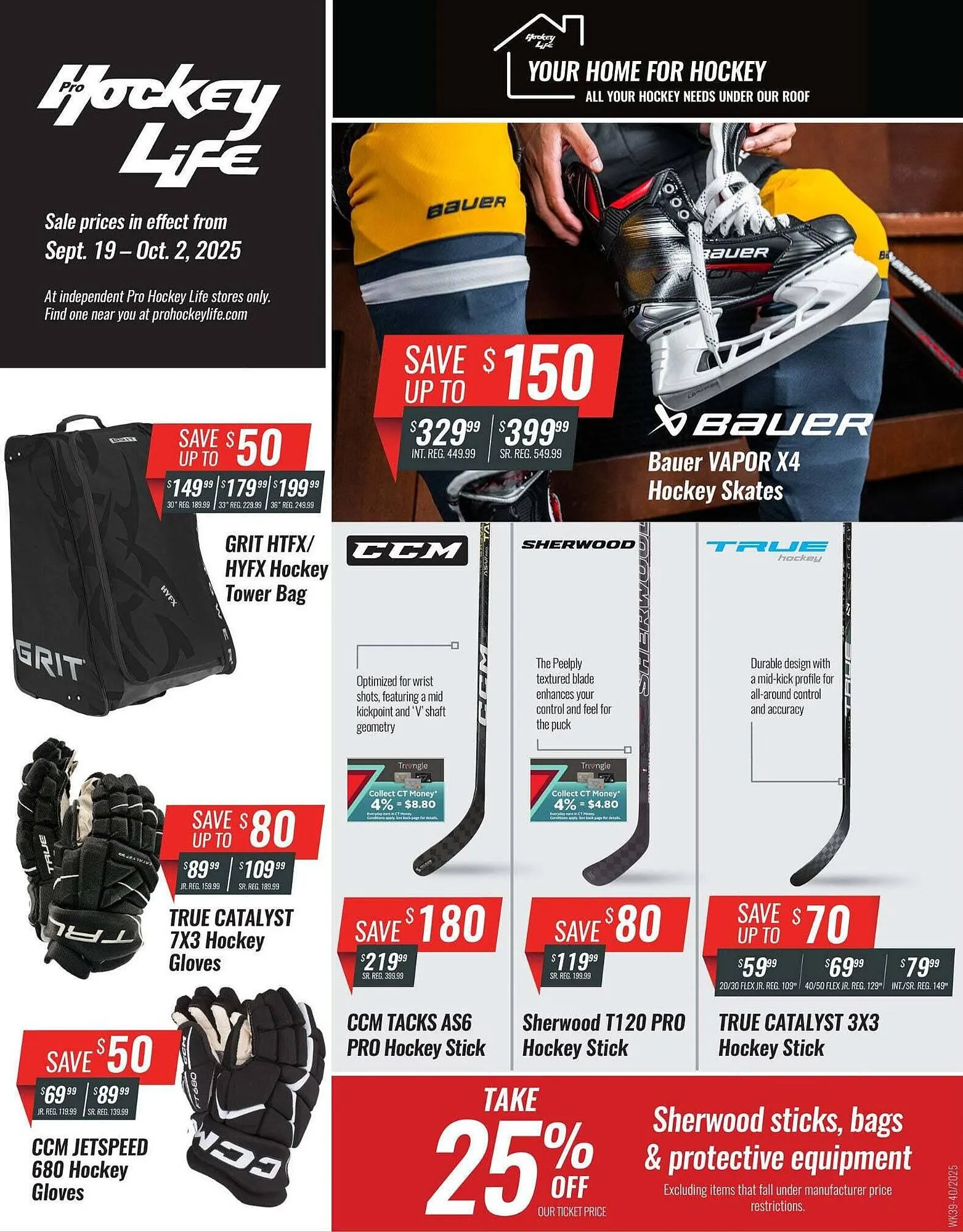 Hockey Life flyer from September 19 to September 26 2025 - flyer page 1