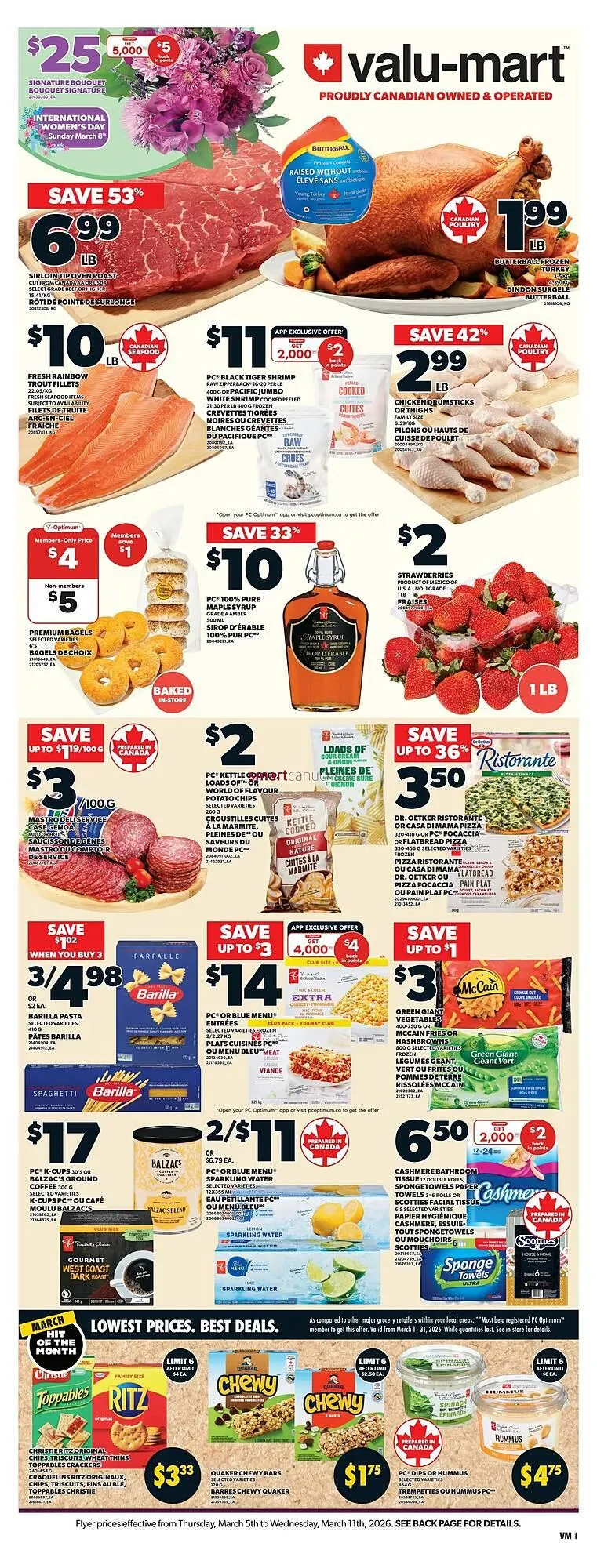 Valu-mart flyer from March 5 to March 11 2026 - flyer page 1