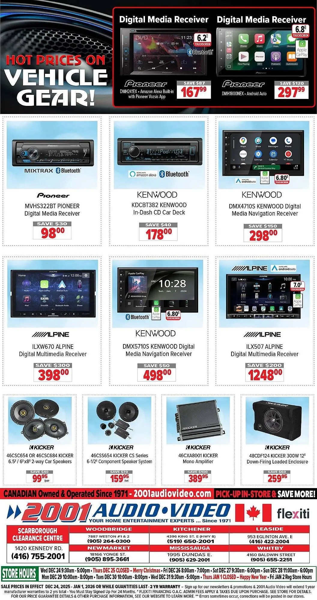 2001 Audio Video flyer from December 25 to January 1 2026 - flyer page 25