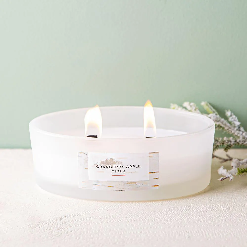 KSP Woodlot 'Cranberry Apple Cider' Double Wick Jar Candle 11oz