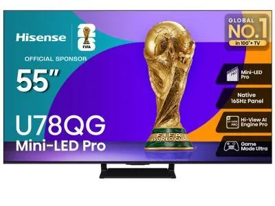 55" Hisense 55U78QG Mini-LED QLED AI 165Hz Google TV