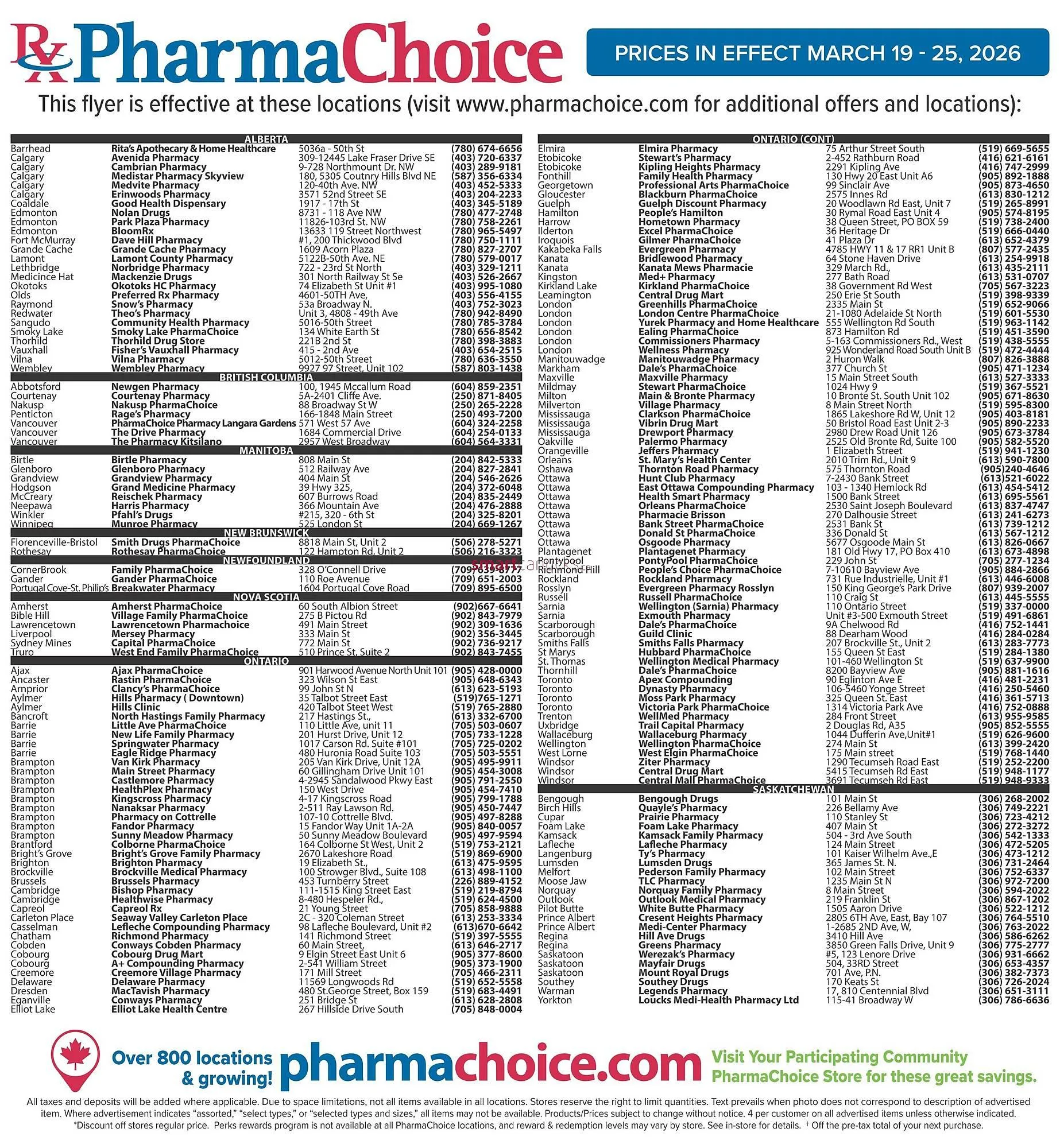 PharmaChoice flyer from March 19 to March 25 2026 - flyer page 5