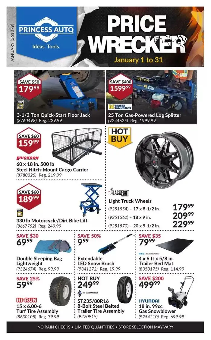Price Wrecker from January 1 to January 31 2025 - flyer page 1