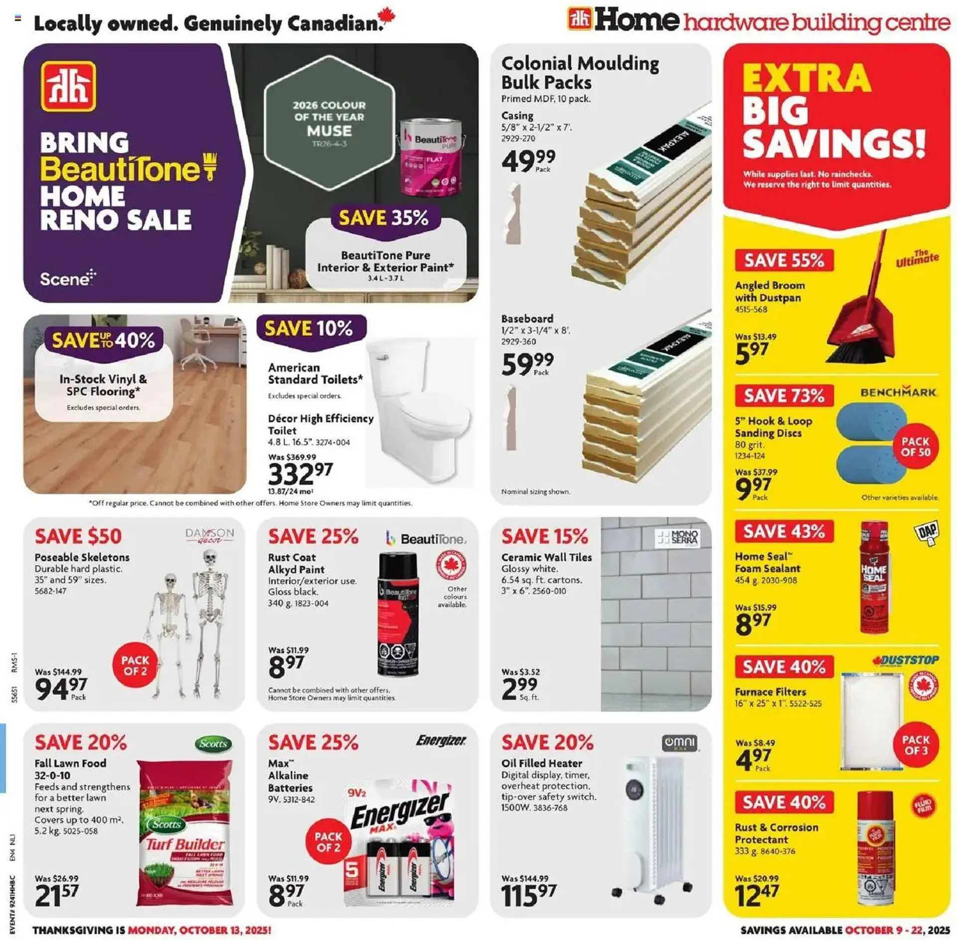 Home Hardware flyer from October 9 to October 23 2025 - flyer page 1