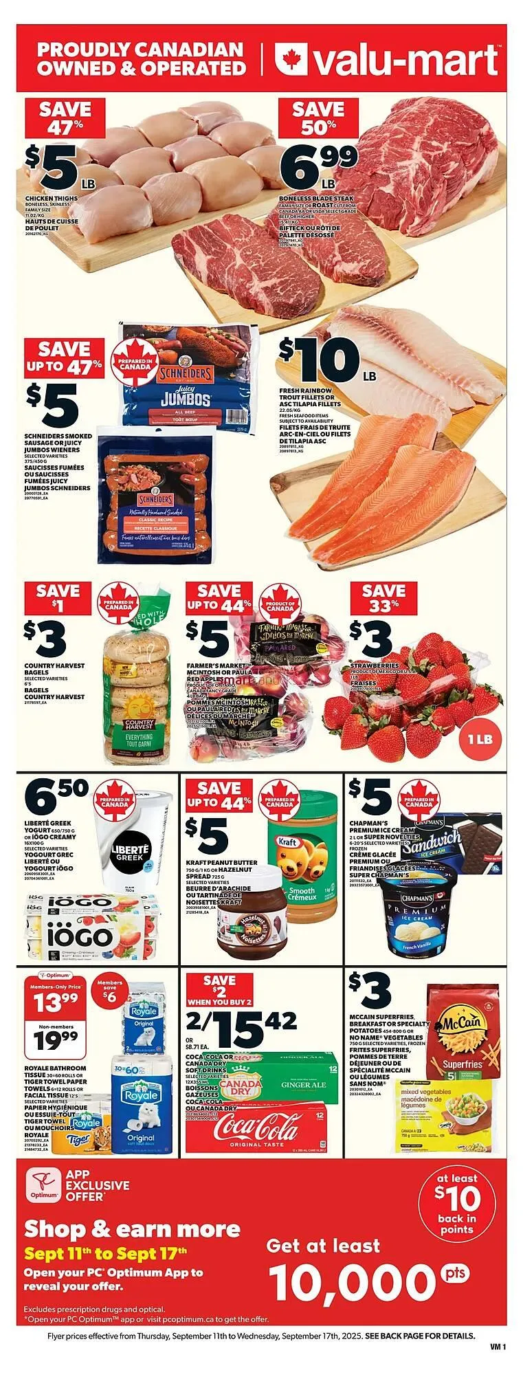 Valu-mart flyer from September 11 to September 17 2025 - flyer page 1