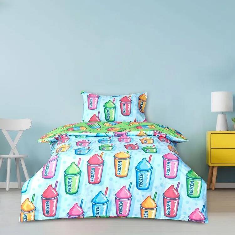 KOO X Laura Wayne Ice Pop Quilt Cover Set Blue