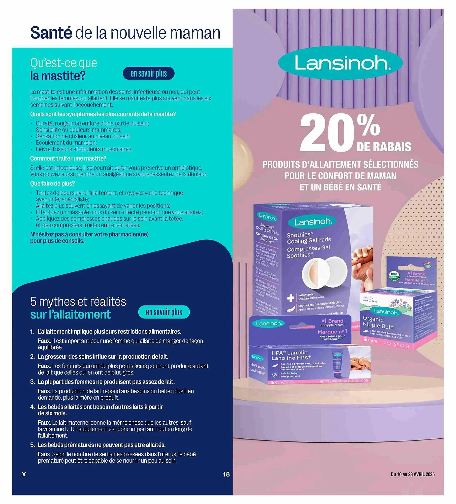 Jean Coutu flyer from April 10 to April 23 2025 - flyer page 18