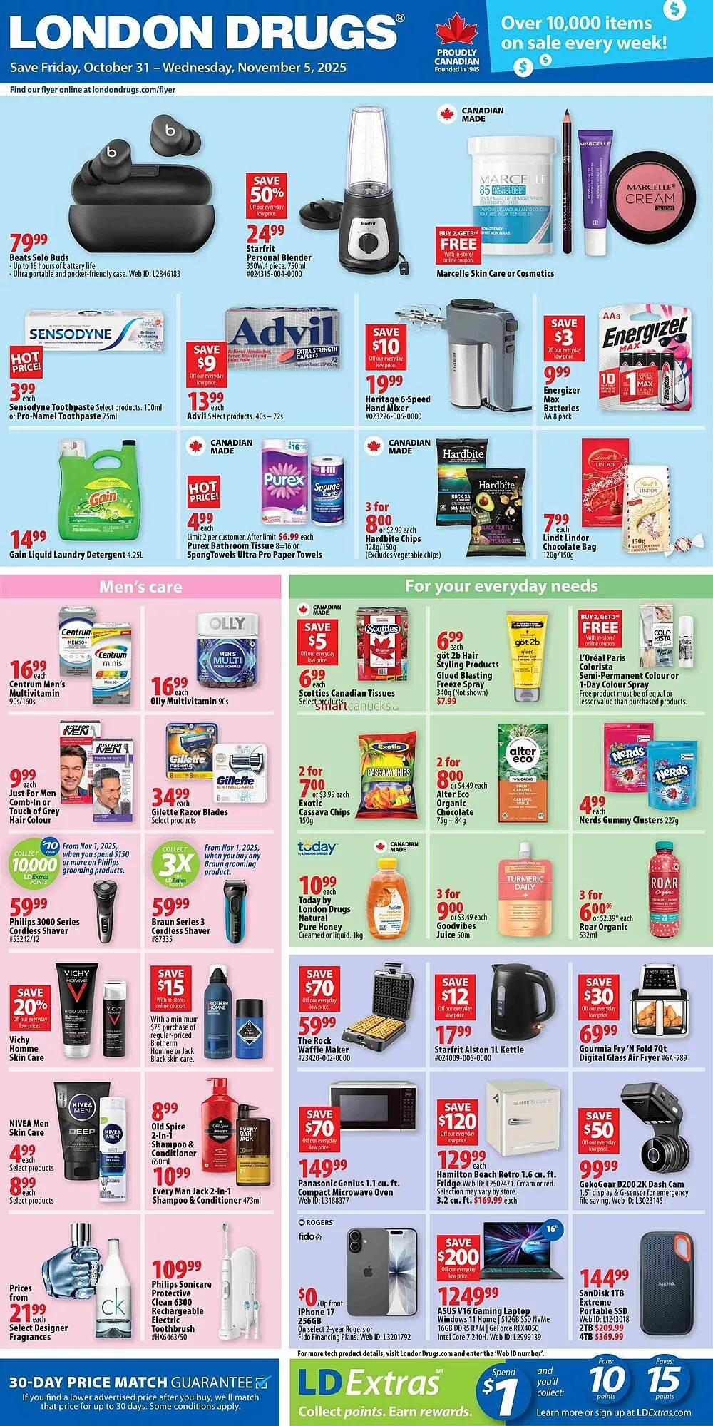 London Drugs flyer from October 31 to November 5 2025 - flyer page 1