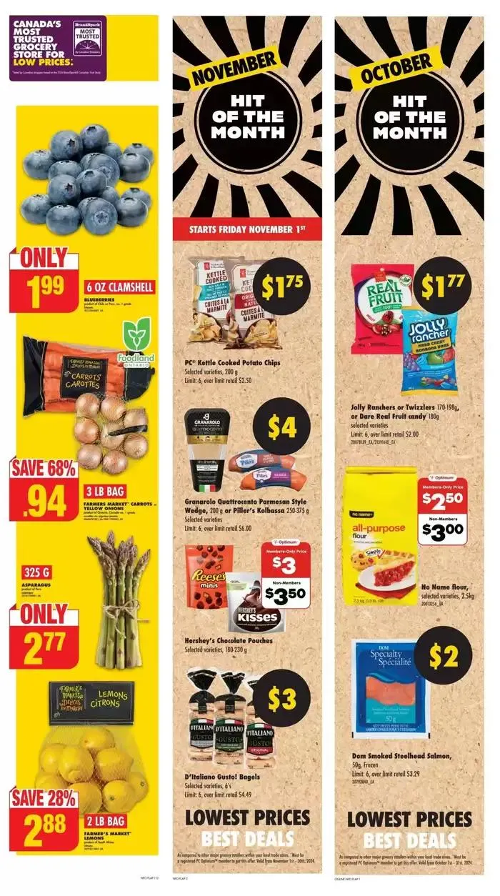 No Frills Weekly ad from October 31 to November 6 2024 - flyer page 1