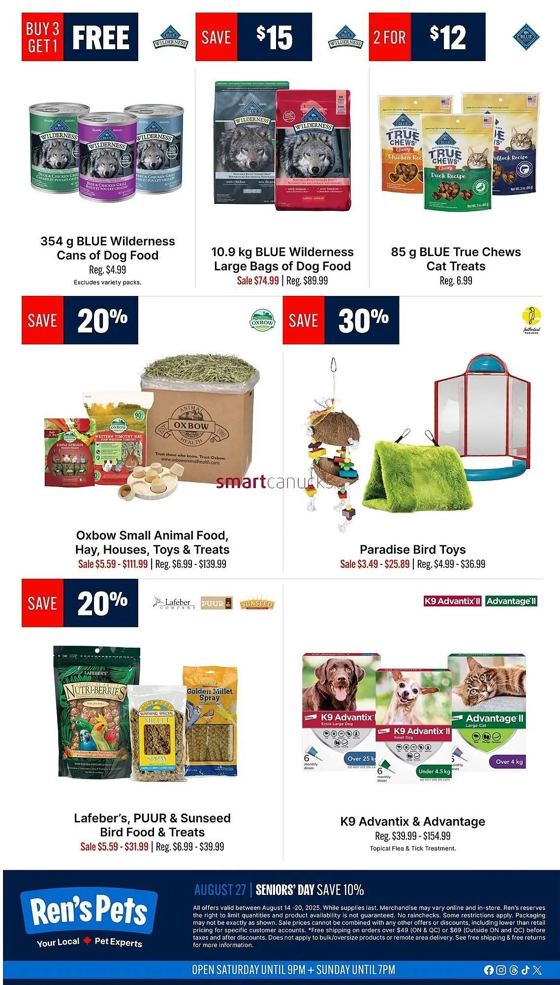 Ren’s Pets Depot flyer from August 7 to September 3 2025 - flyer page 7
