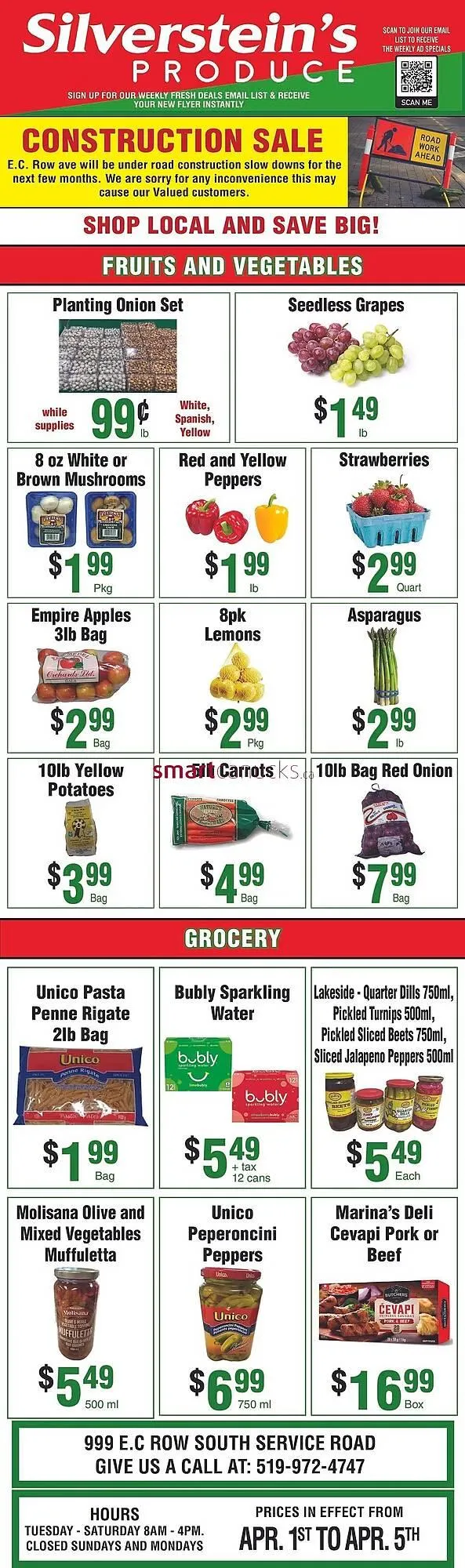 Silversteins Produce flyer - 1