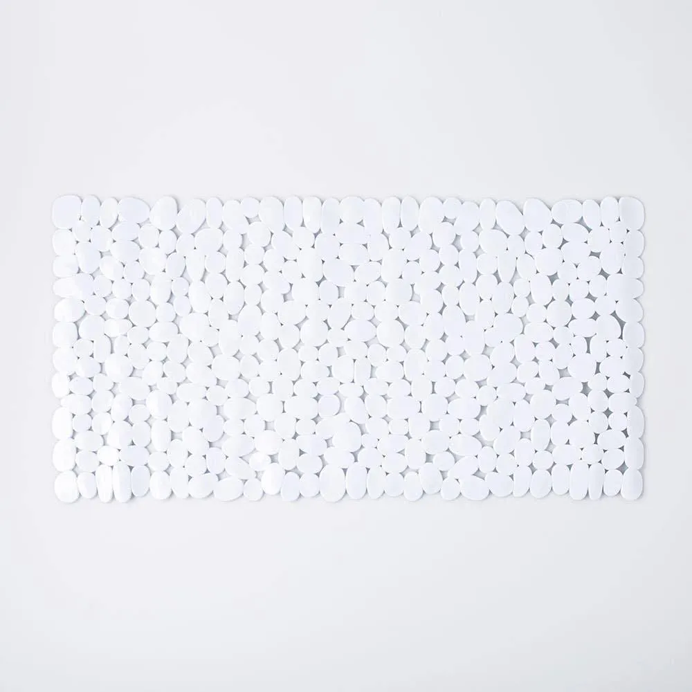 KSP Pebble Spa Pvc Non-Slip Suction Tubmat (White)
