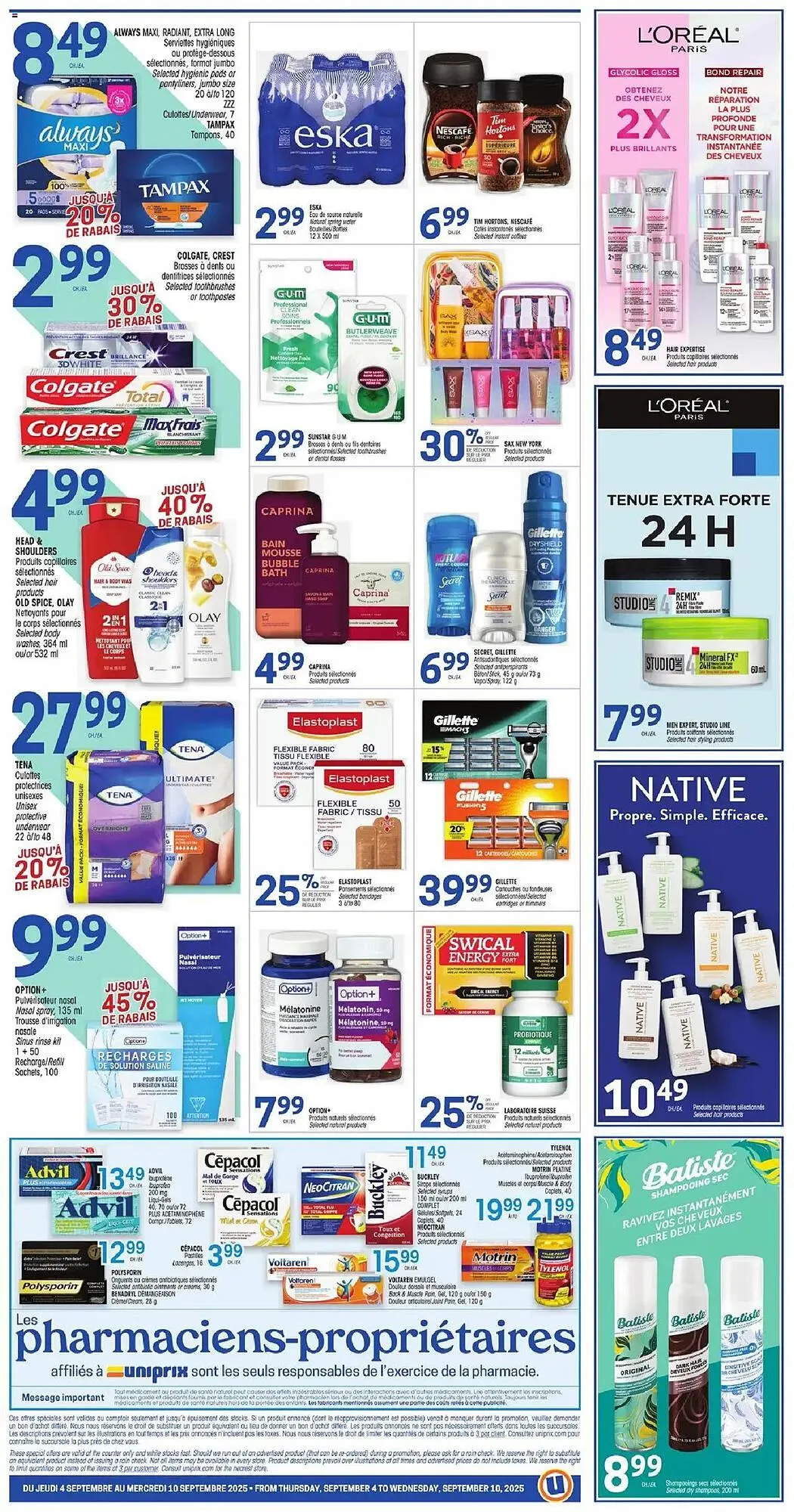 Uniprix flyer from September 4 to September 11 2025 - flyer page 2