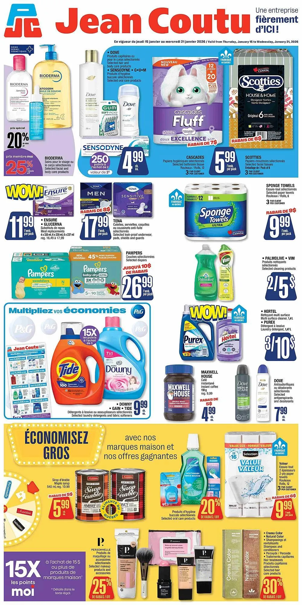 Jean Coutu flyer from January 15 to January 21 2026 - flyer page 1