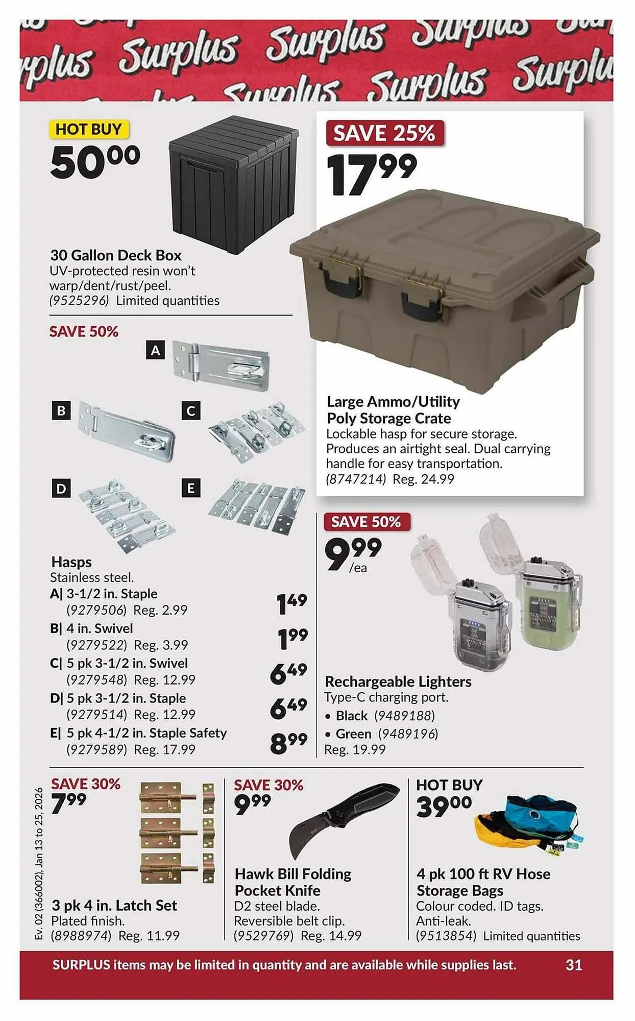 Princess Auto flyer from January 13 to January 26 2026 - flyer page 36