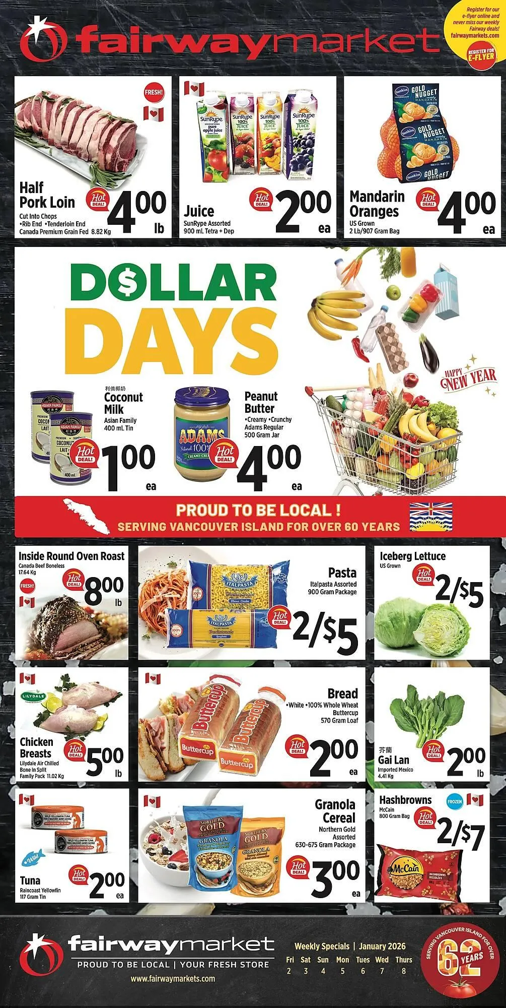 Fairway Market Canada flyer from January 2 to January 8 2026 - flyer page 1