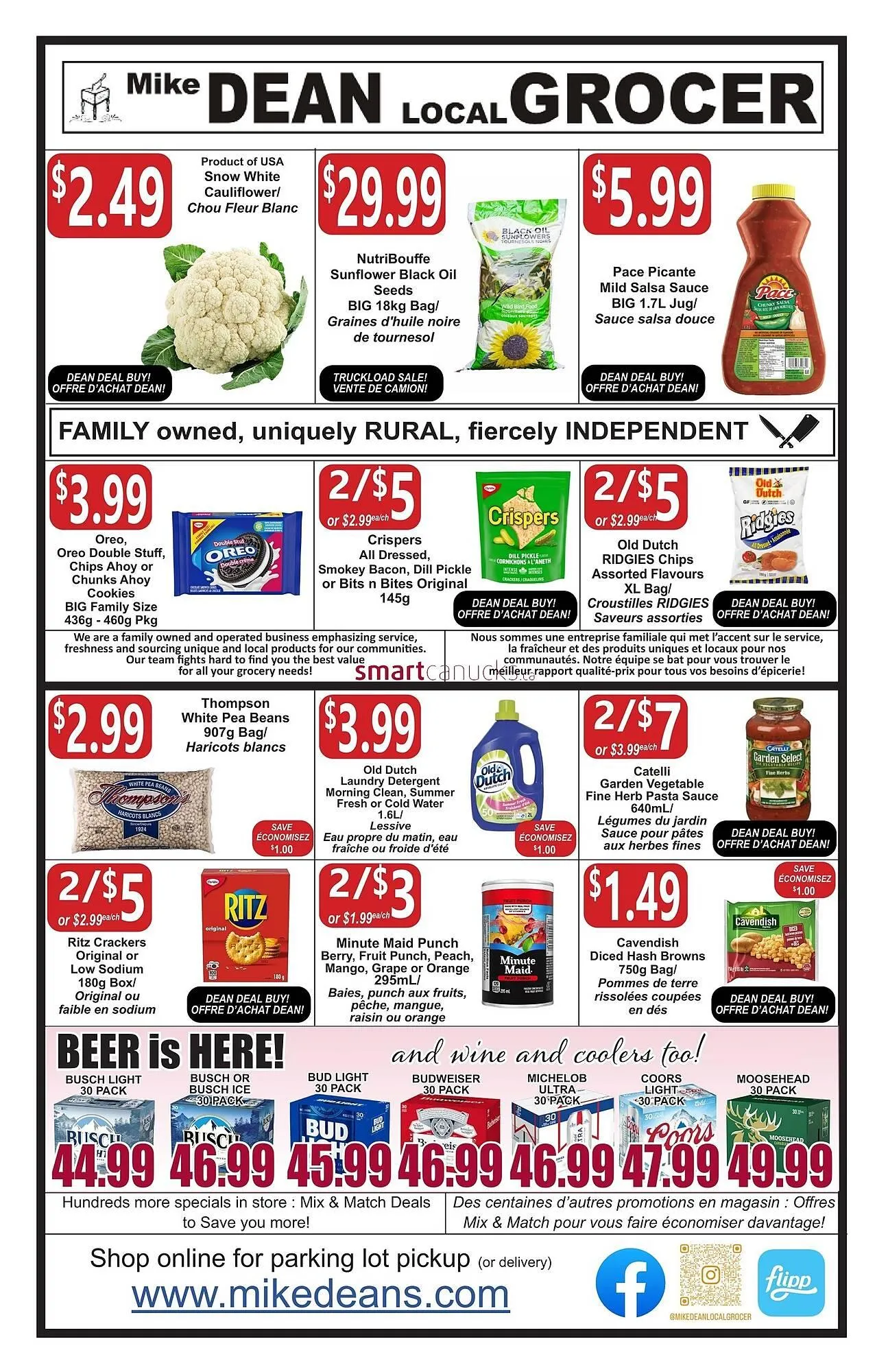 Mike Deans Super Food flyer - 1