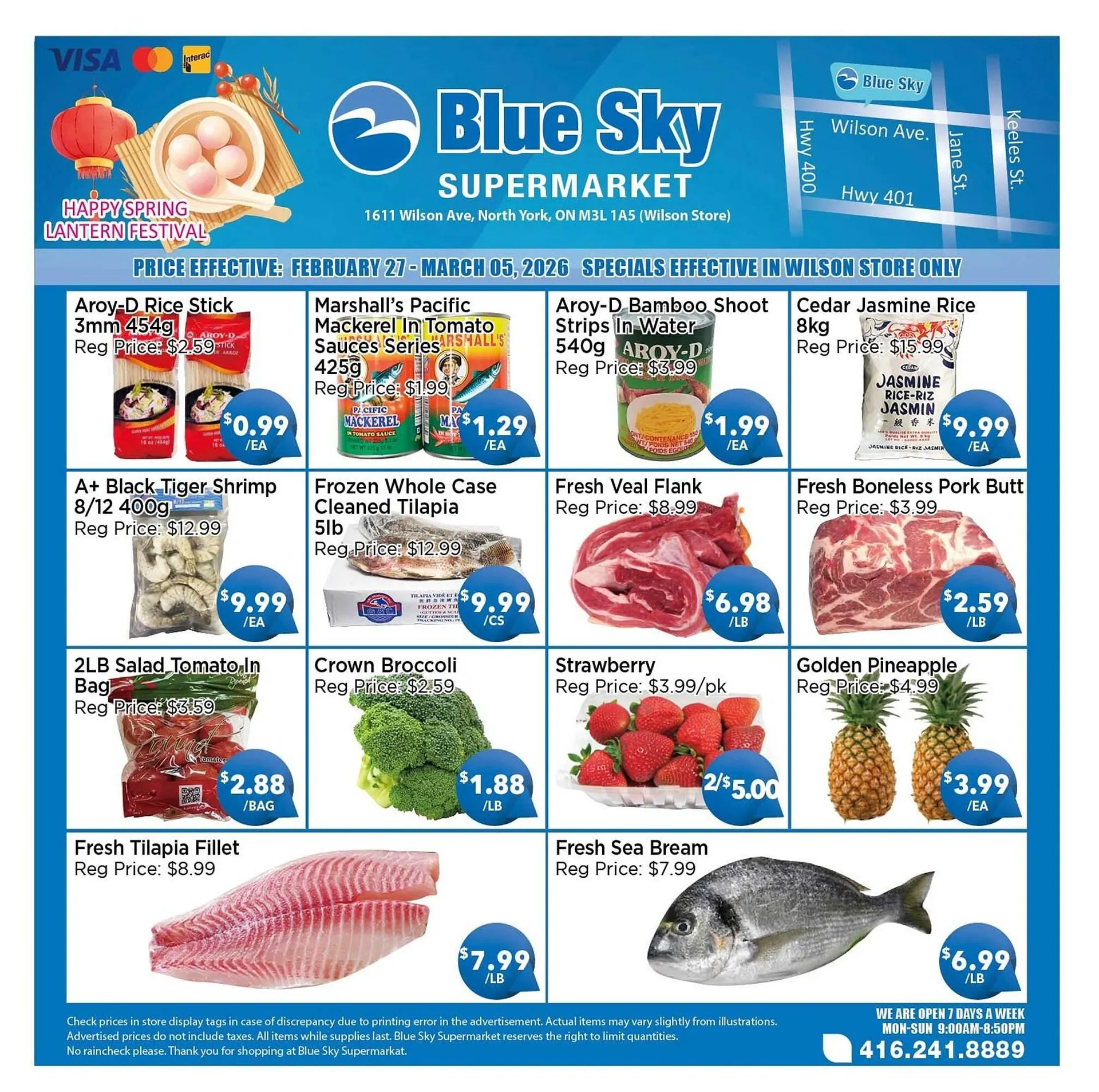 Blue Sky Supermarket flyer from February 27 to March 5 2026 - flyer page 1