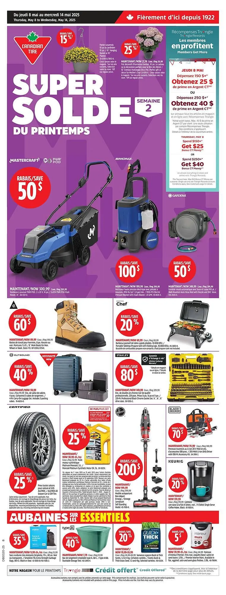 Canadian Tire flyer from May 8 to May 14 2025 - flyer page 1