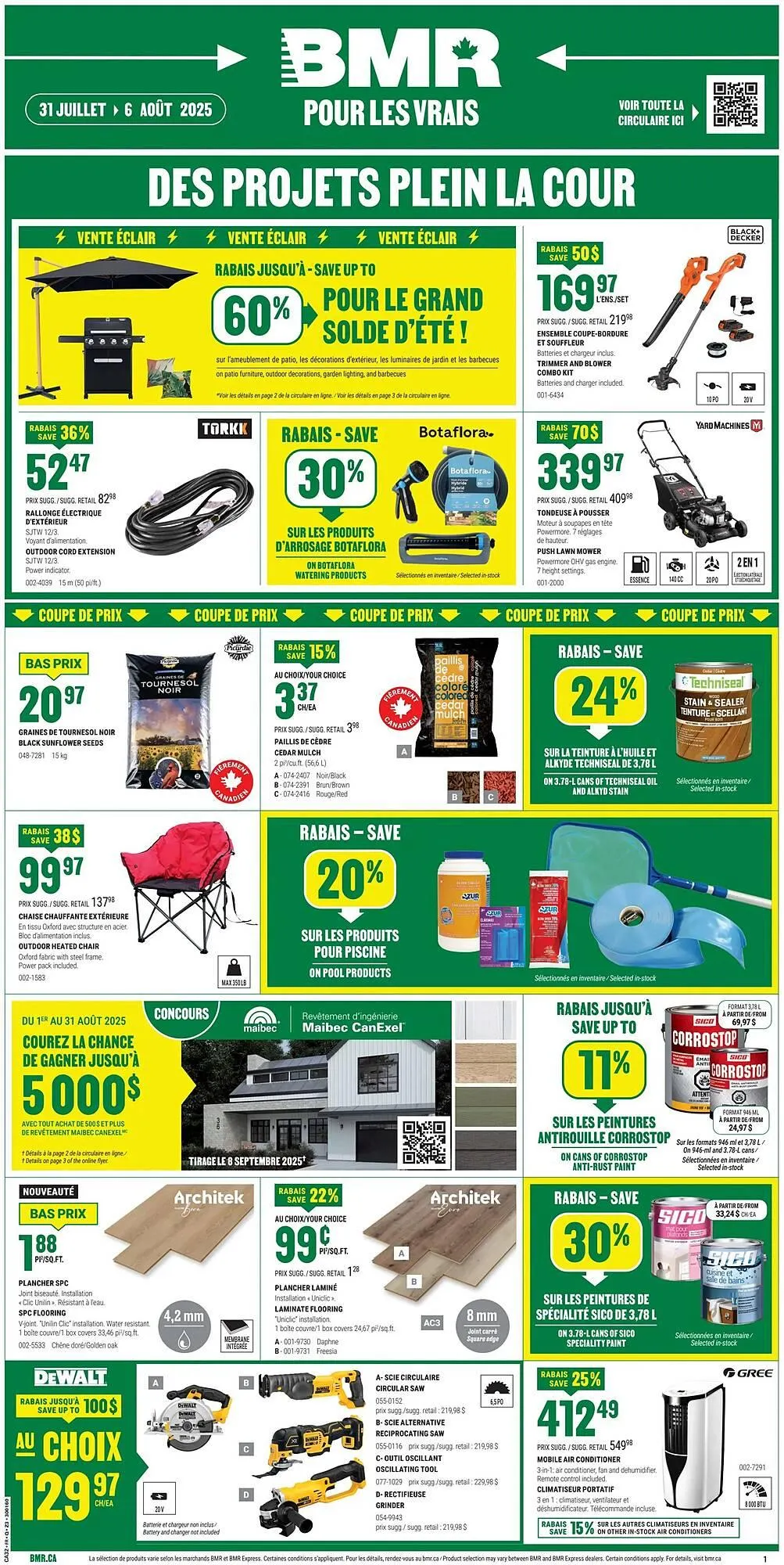 BMR flyer from July 31 to August 6 2025 - flyer page 1